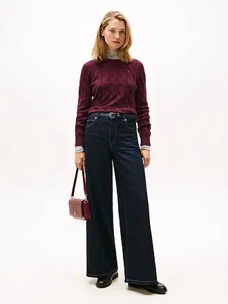 TOMMY HILFIGER | Pullover | dunkelrot